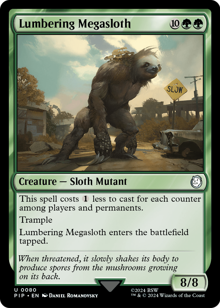 Lumbering Megasloth (PIP-080) - Fallout