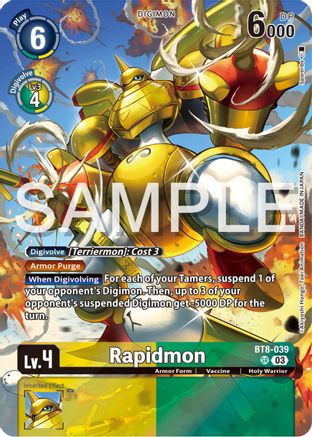 Rapidmon (Bonus Pack) (BT8-039) - Starter Deck 17: Double Typhoon Advanced Deck Set Foil