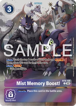 Mist Memory Boost! (Bonus Pack) (BT8-108) - Starter Deck 17: Double Typhoon Advanced Deck Set Foil