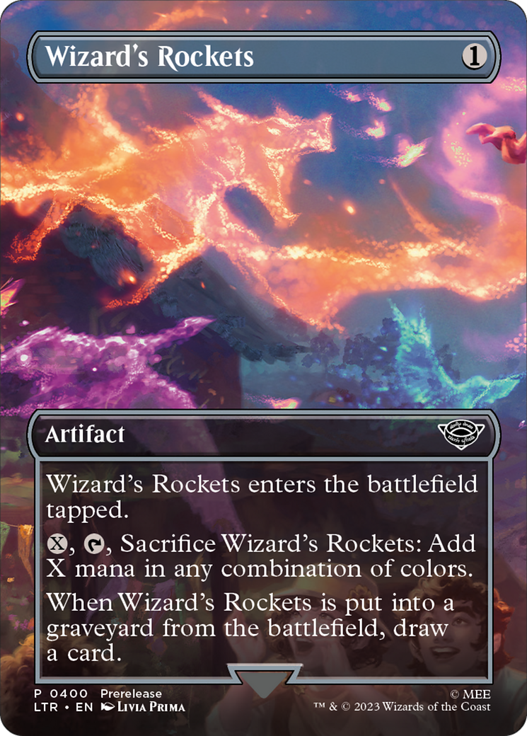 Wizard's Rockets (Borderless) (LTR-400) - The Lord of the Rings: Tales of Middle-earth Foil