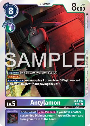 Antylamon (Reprint) (EX4-057) - Starter Deck 17: Double Typhoon Advanced Deck Set Foil