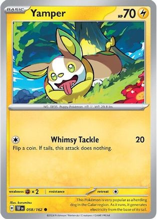 Yamper 058 - Reverse Holofoil SV05 Temporal Forces - Common