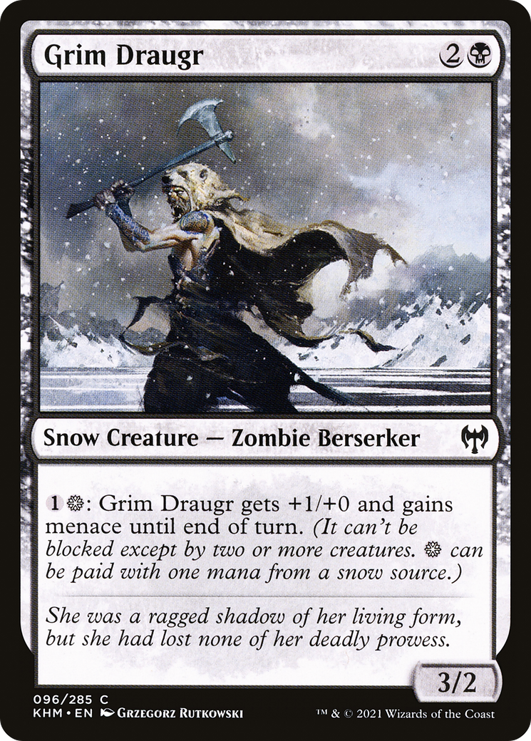 Grim Draugr (KHM-096) - Kaldheim: (snow)