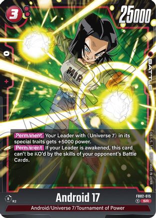 Android 17 - FB02-015 (FB02-015) - Blazing Aura Holofoil