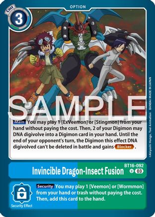 Invincible Dragon-Insect Fusion (BT16-092) - Beginning Observer