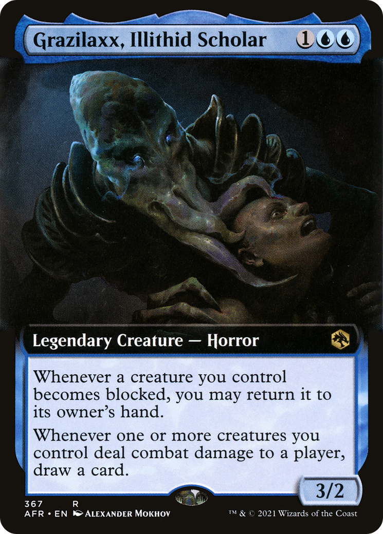 Grazilaxx, Illithid Scholar (Extended Art) (AFR-367) - Adventures in the Forgotten Realms: (Extended Art)