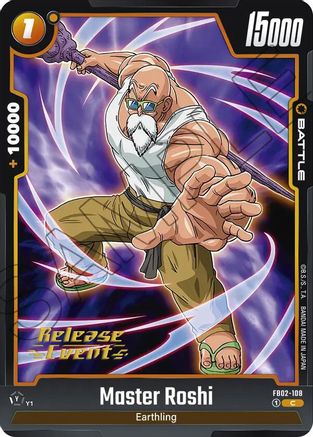 Master Roshi - FB02-108 (FB02-108) - Blazing Aura Release Event Cards