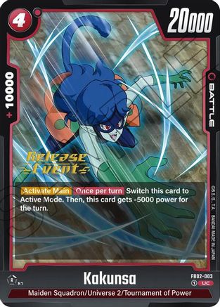 Kakunsa (FB02-003) - Blazing Aura Release Event Cards
