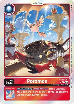 Poromon (Box Promotion Pack: Beginning Observer) (BT16-001) - Beginning Observer Foil