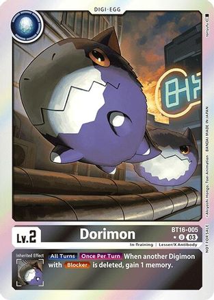 Dorimon (Box Promotion Pack: Beginning Observer) (BT16-005) - Beginning Observer Foil