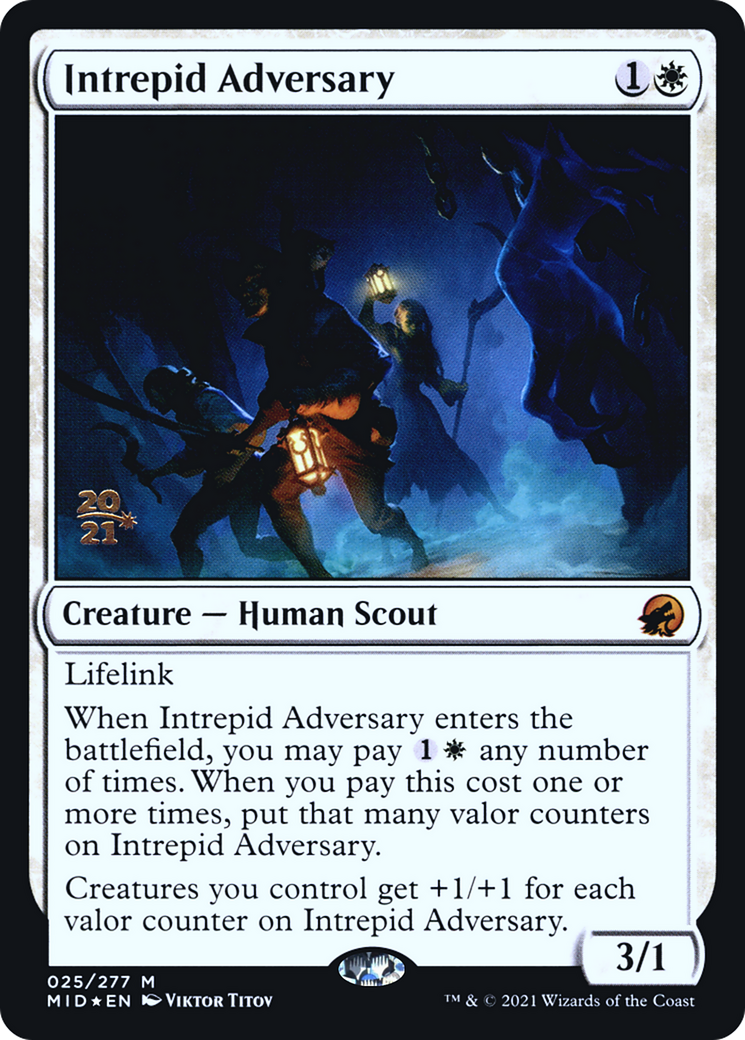 Intrepid Adversary (PRE-25S) - Innistrad: Midnight Hunt Promos Foil