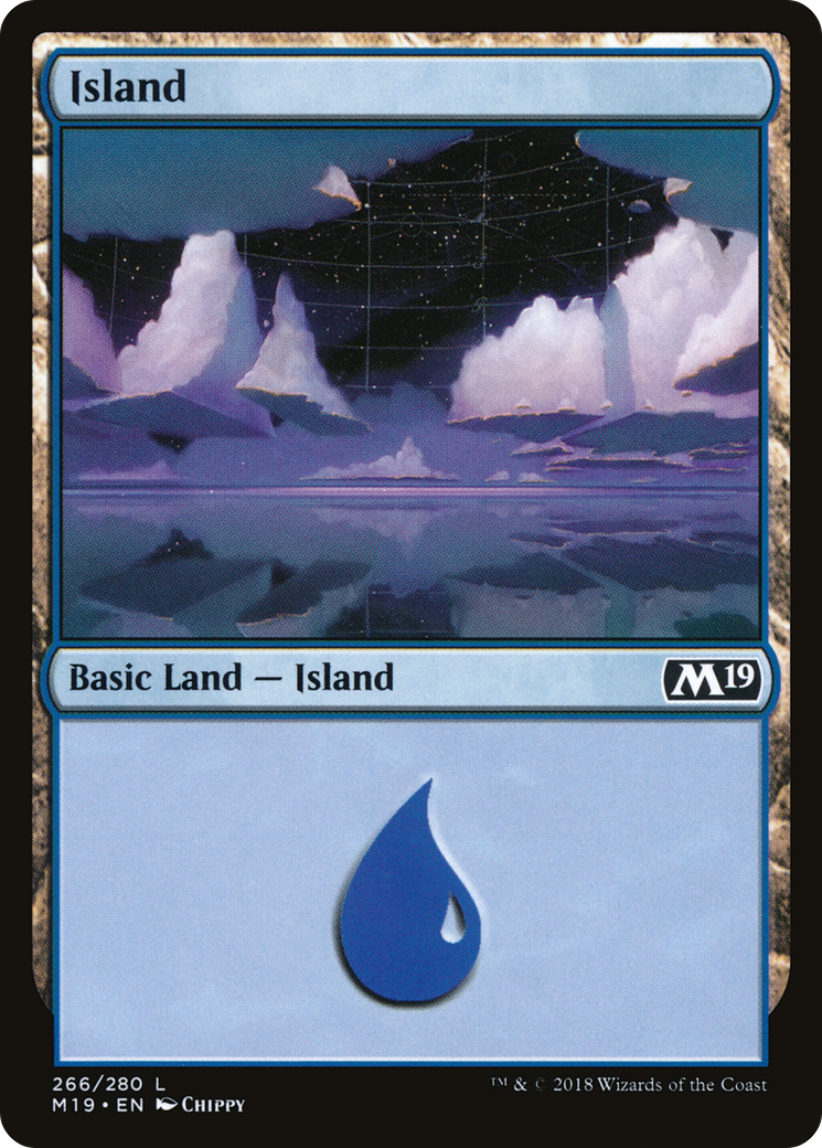 Island (266) (M19-266) - Core Set 2019 Foil