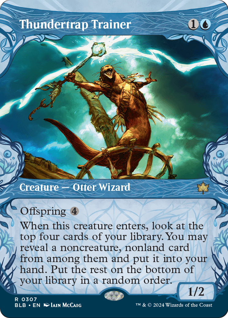 Thundertrap Trainer (Showcase) (BLB-307) - Bloomburrow: (Showcase) (Borderless) Foil