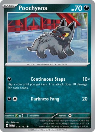 Poochyena 113 SV06 Twilight Masquerade - Common