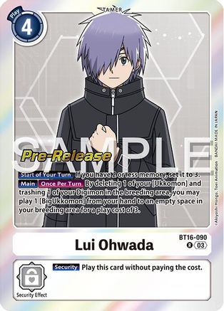 Lui Ohwada (BT16-090) - Beginning Observer Pre-Release Cards Foil
