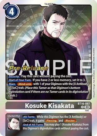 Kosuke Kisakata (BT16-087) - Beginning Observer Pre-Release Cards Foil