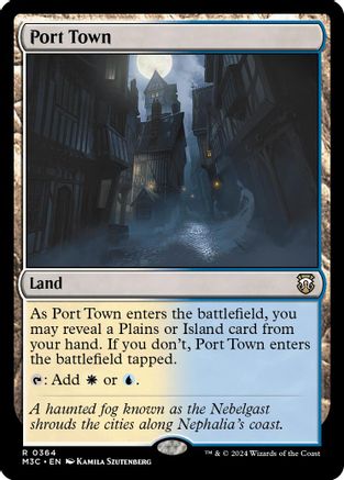 Port Town (Ripple Foil) (M3C-364) - Modern Horizons 3 Commander Foil