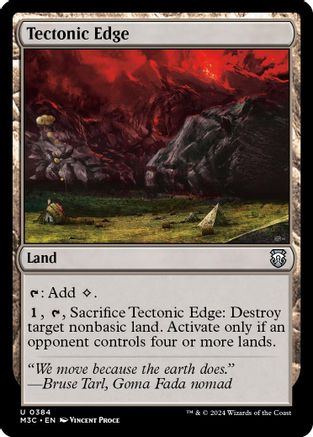 Tectonic Edge (Ripple Foil) (M3C-384) - Modern Horizons 3 Commander Foil