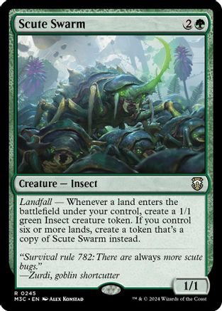 Scute Swarm (Ripple Foil) (M3C-245) - Modern Horizons 3 Commander Foil