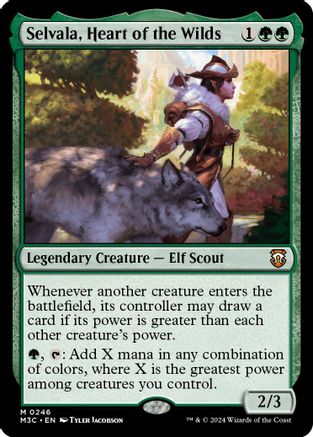 Selvala, Heart of the Wilds (Ripple Foil) (M3C-246) - Modern Horizons 3 Commander Foil