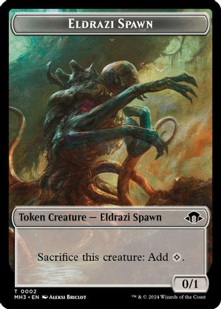 Eldrazi Spawn // Blood Double-Sided Token (MH3-2 // 29) - Modern Horizons 3 Foil
