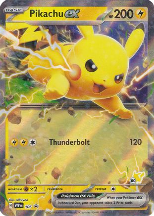Pikachu ex (Pikachu 60) 106 - Holofoil Battle Academy 2024 - Holo Rare