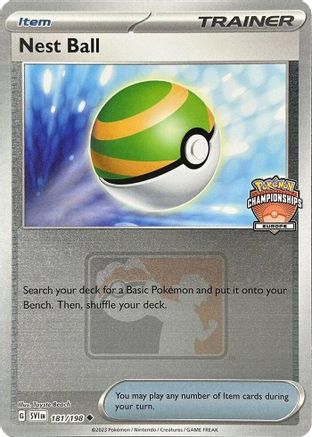 Nest Ball (Europe Championships) 181/198 - Reverse Holofoil League & Championship Cards - Uncommon