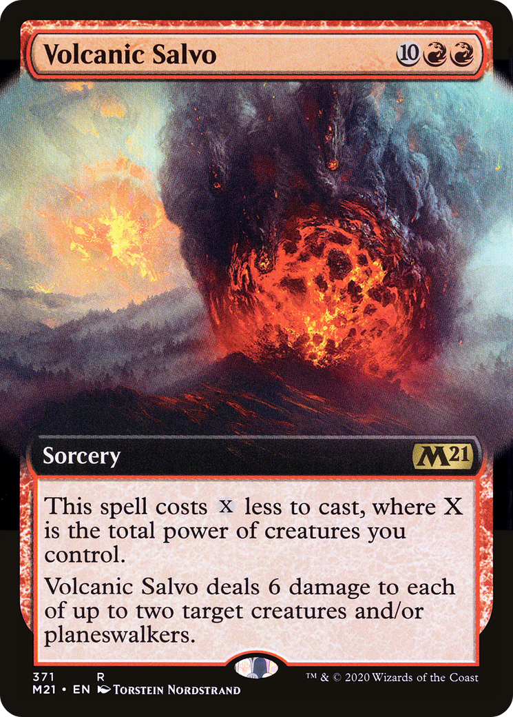 Volcanic Salvo (Extended Art) (M21-371) - Core Set 2021: (Extended Art)