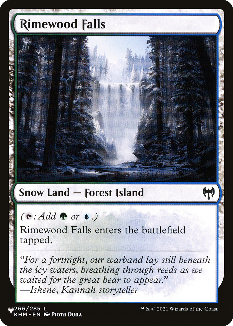 Rimewood Falls (LIST-KHM-266) - The List: (snow)