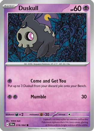 Duskull 018/064 SV Shrouded Fable - Common
