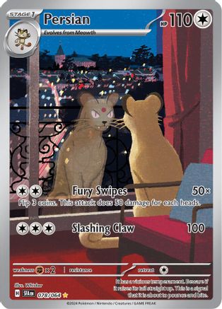 Persian 078/064 - Holofoil SV Shrouded Fable - Illustration Rare