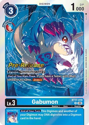 Gabumon (BT17-019) - Secret Crisis Pre-Release Cards Foil