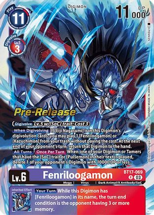 Fenriloogamon (BT17-069) - Secret Crisis Pre-Release Cards Foil