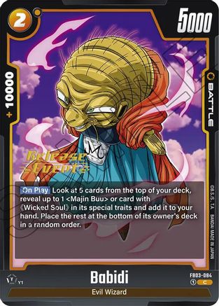 Babidi - FB03-084 (FB03-084) - Raging Roar Release Event Cards