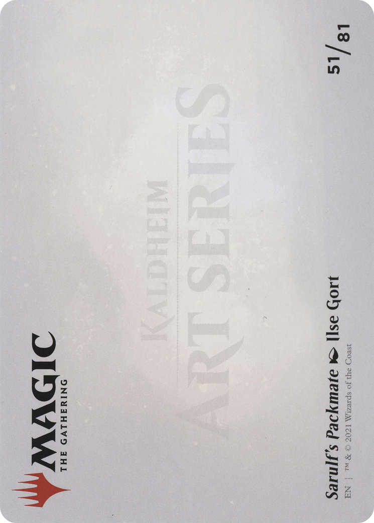 Sarulf's Packmate // Sarulf's Packmate (ASKHM-051) - Art Series: Kaldheim (Borderless)