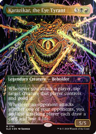 Karazikar, the Eye Tyrant (Rainbow Foil) (SLD-1791) - Secret Lair Drop Series Foil