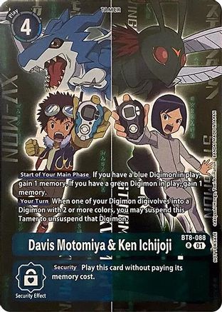 Davis Motomiya & Ken Ichijoji (Super Complete Selection Daisuke ver.) (BT8-088) - New Awakening Foil