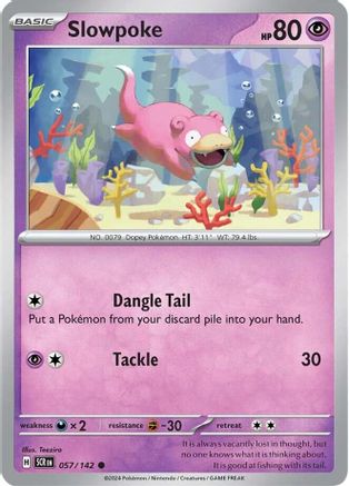 Slowpoke 057 SV07 Stellar Crown - Common