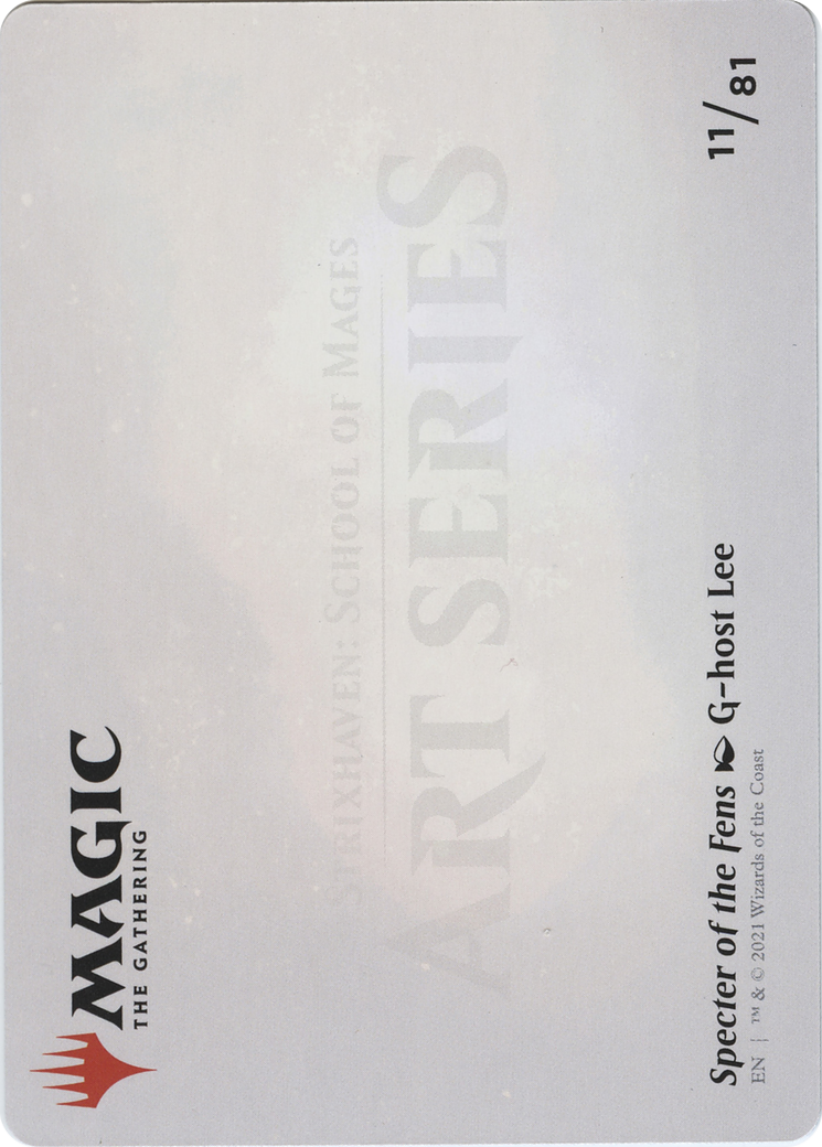 Specter of the Fens // Specter of the Fens (ASTX-011) - Strixhaven Art Series (Borderless)