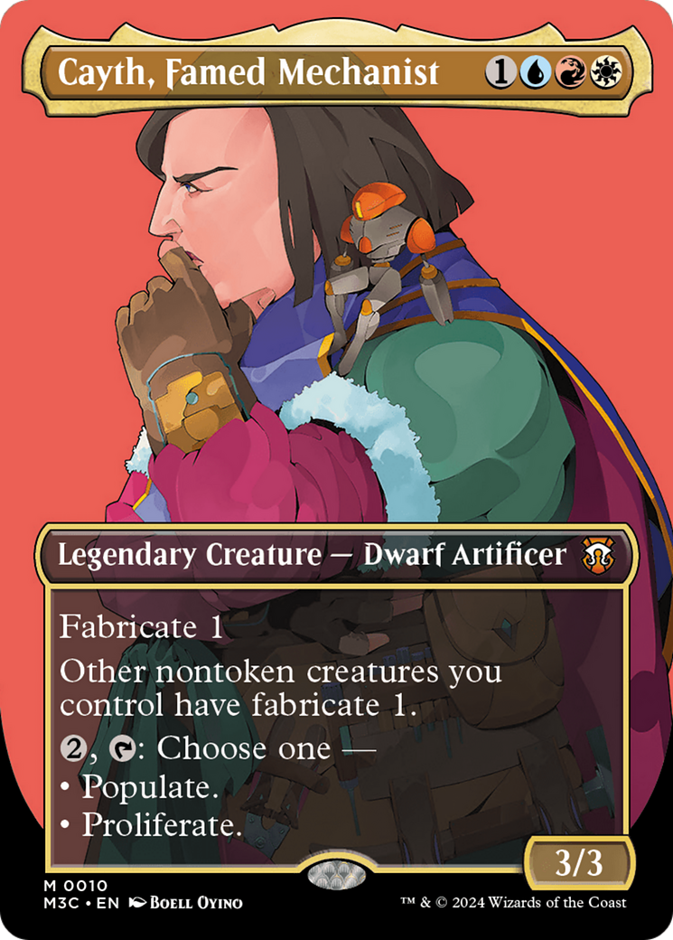 Cayth, Famed Mechanist (Borderless) (M3C-010) - Modern Horizons 3 Commander