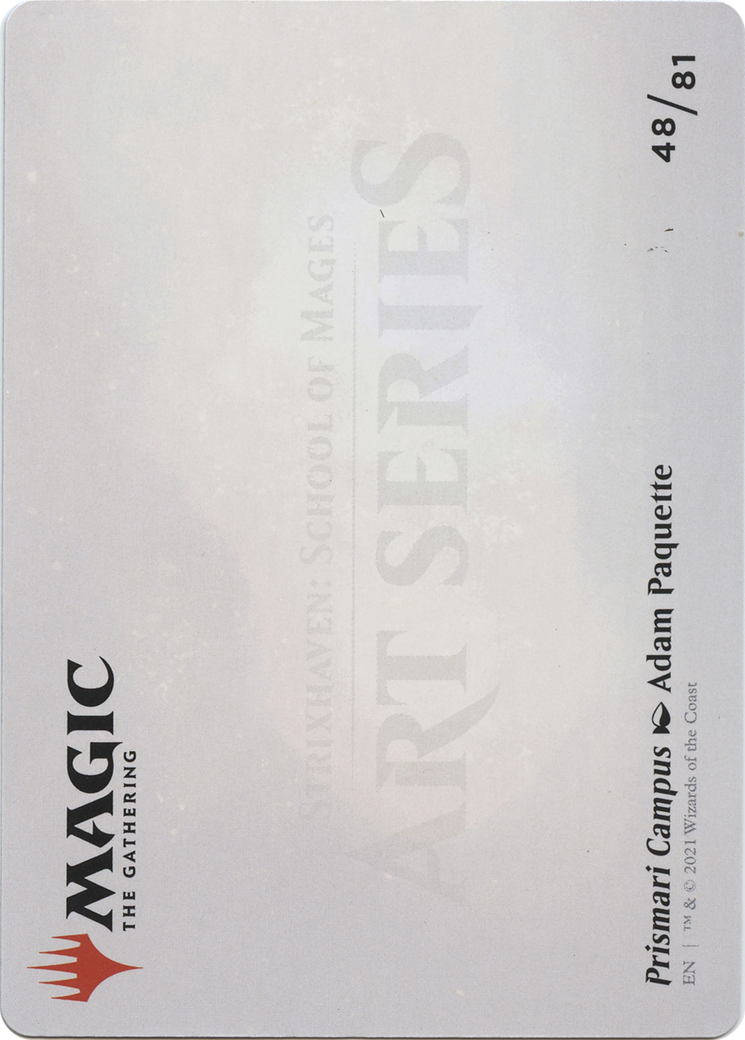 Prismari Campus // Prismari Campus (ASTX-048) - Strixhaven Art Series (Borderless) Foil
