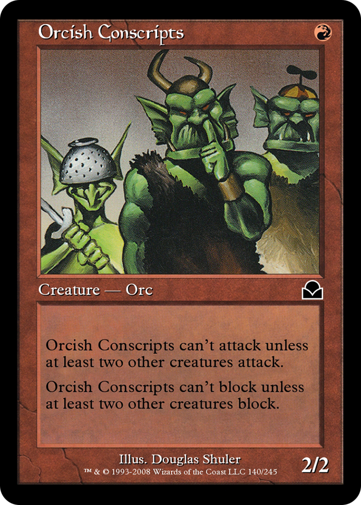 Orcish Conscripts (ME2-140) - Masters Edition II Foil