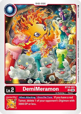 DemiMeramon - BT18-001 (BT18-001) - Release Special Booster 2.0