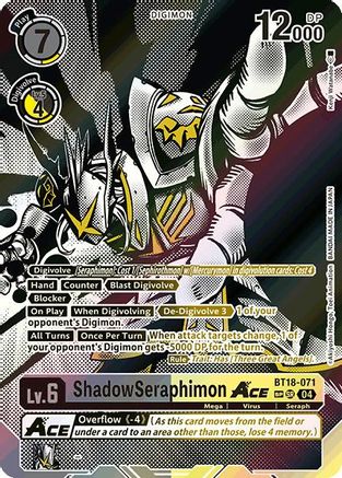 ShadowSeraphimon ACE (Textured) (BT18-071) - Release Special Booster 2.0 Foil