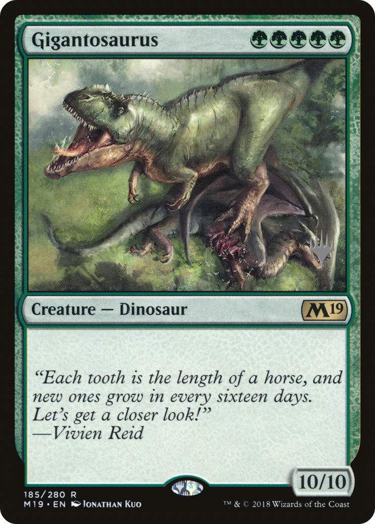 Gigantosaurus (PPM20-185) - Core Set 2019 Promos Foil