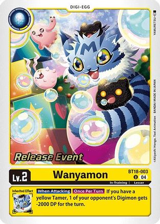 Wanyamon (BT18-003) - Release Special Booster 2.0 Celebration Event Cards Foil