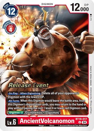 AncientVolcanomon (BT18-017) - Release Special Booster 2.0 Celebration Event Cards Foil