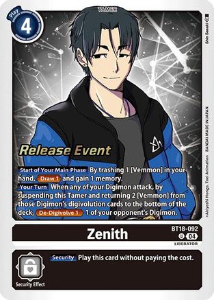 Zenith (BT18-092) - Release Special Booster 2.0 Celebration Event Cards Foil