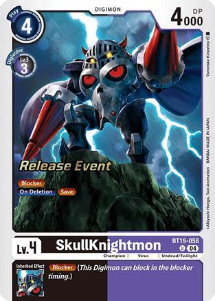 SkullKnightmon (BT19-058) - Release Special Booster 2.0 Celebration Event Cards Foil