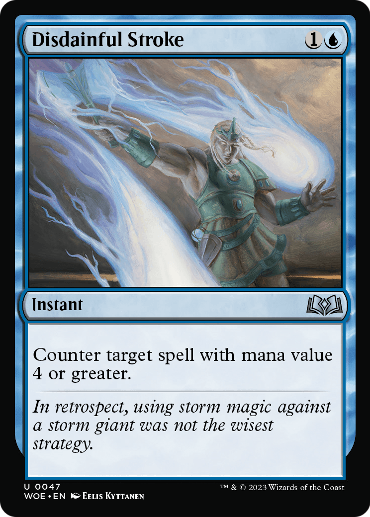 Disdainful Stroke (WOE-047) - Wilds of Eldraine Foil